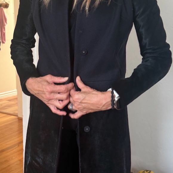 Tory Burch Zoe Coat Wool Calfskin - Picture 12 of 15